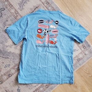 Vineyard Vines Boys Short Sleeve Logo Sticker T-shirt SzL (16)